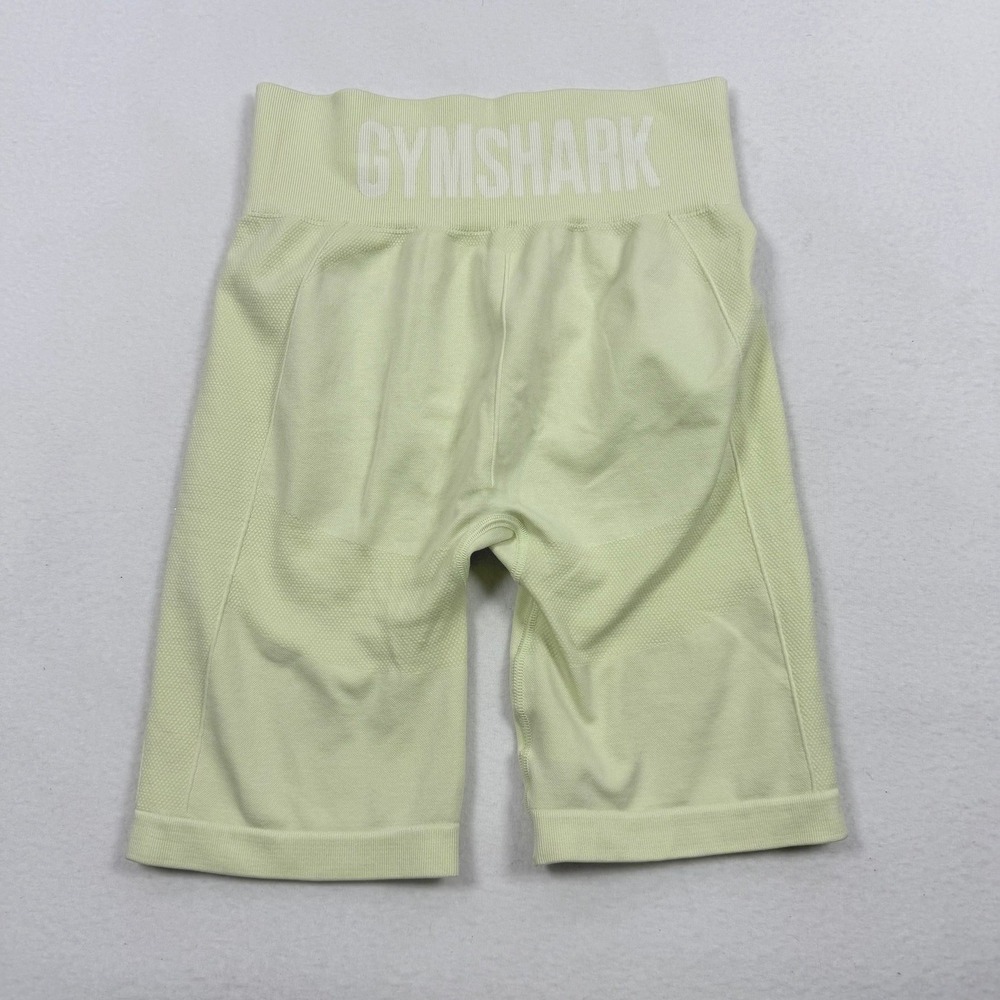 Gymshark Vital Seamless 2.0 Shorts Womens Medium Lime Green GLSH4250 High Rise